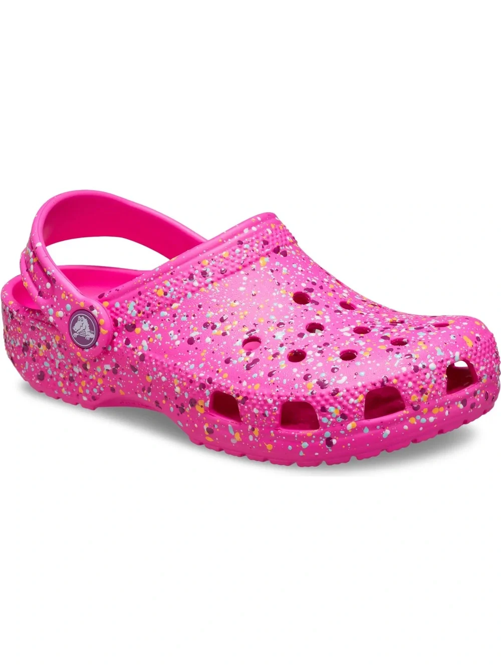 Crocs Pink Splatter Toddler Size 8 Clogs